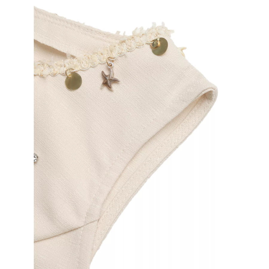 Embellished Sleeveless Top & Shorts Set Apparel and Accessories