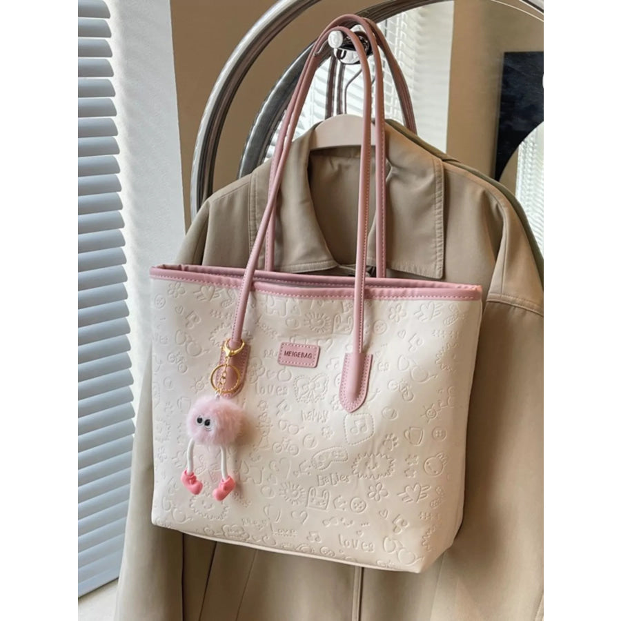 Embossed Pattern Tote Bag Apparel and Accessories