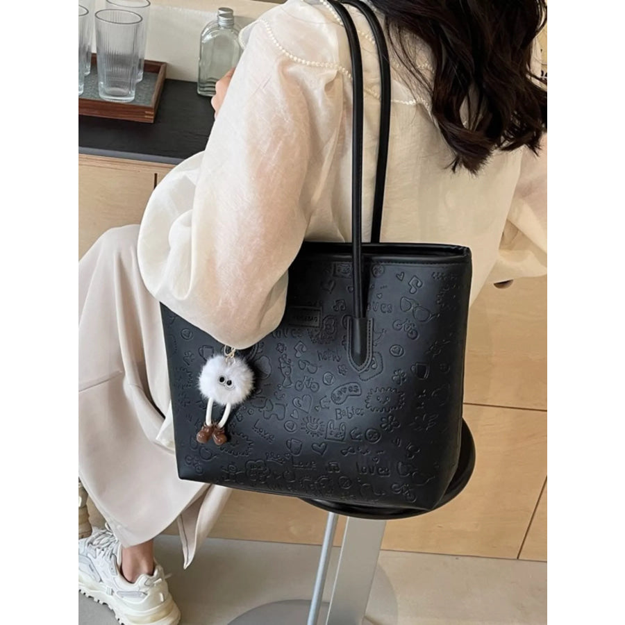 Embossed Pattern Tote Bag Apparel and Accessories