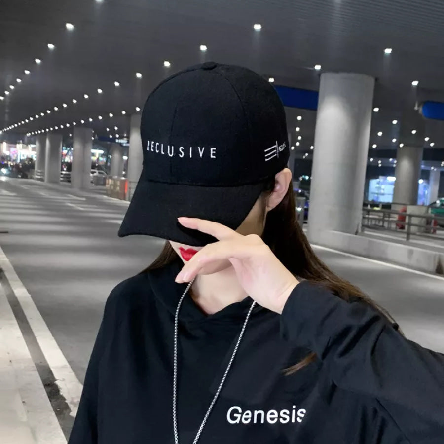 Embroidered Baseball Cap Black / One Size Apparel and Accessories