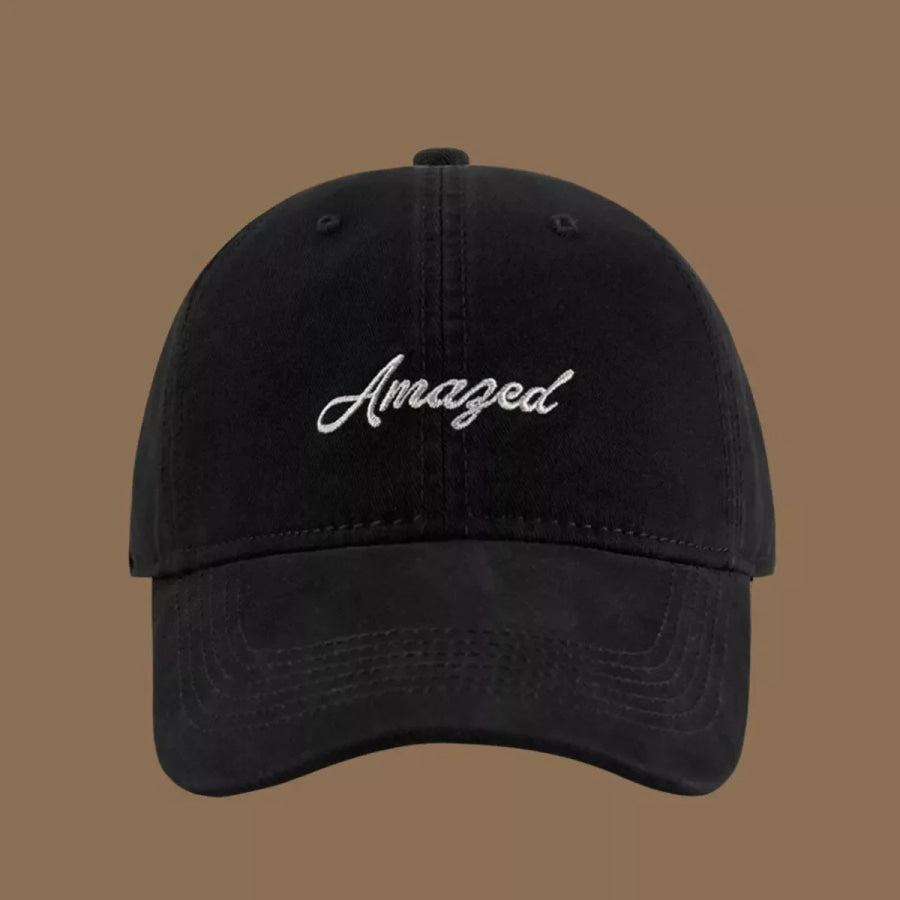 Embroidered Baseball Cap Black / One Size Apparel and Accessories