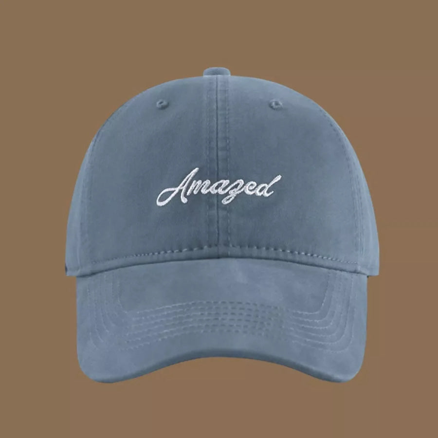 Embroidered Baseball Cap Mist Blue / One Size Apparel and Accessories