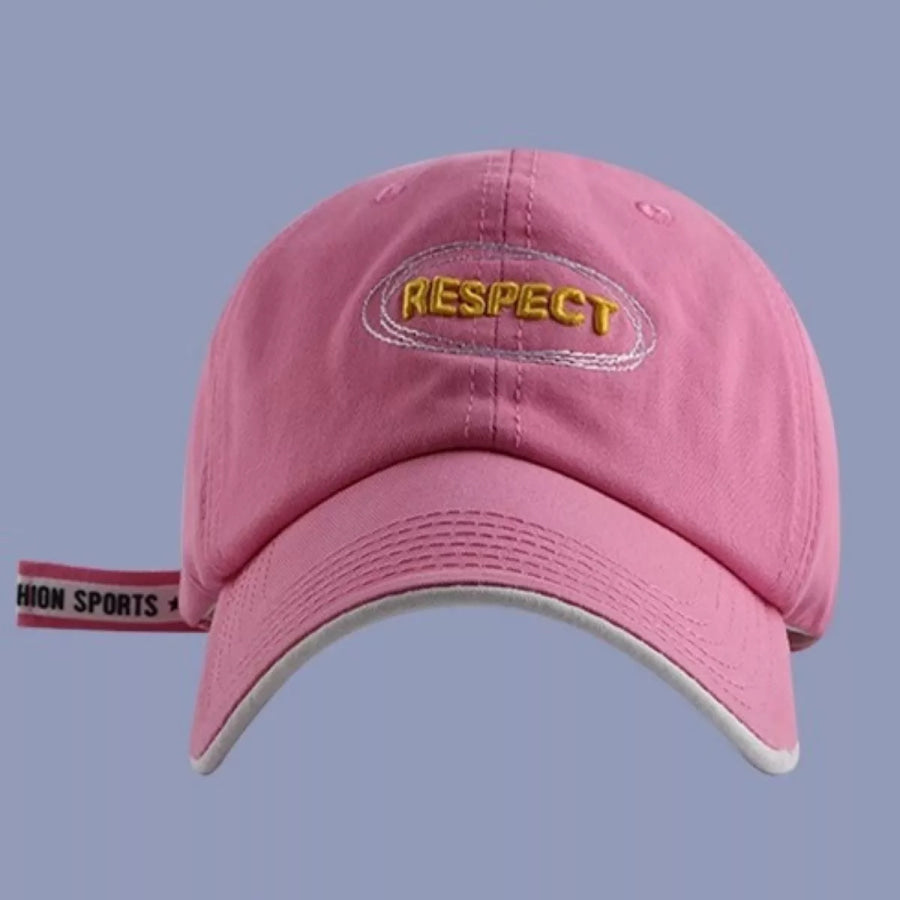 Embroidered Baseball Cap Pink / One Size Apparel and Accessories