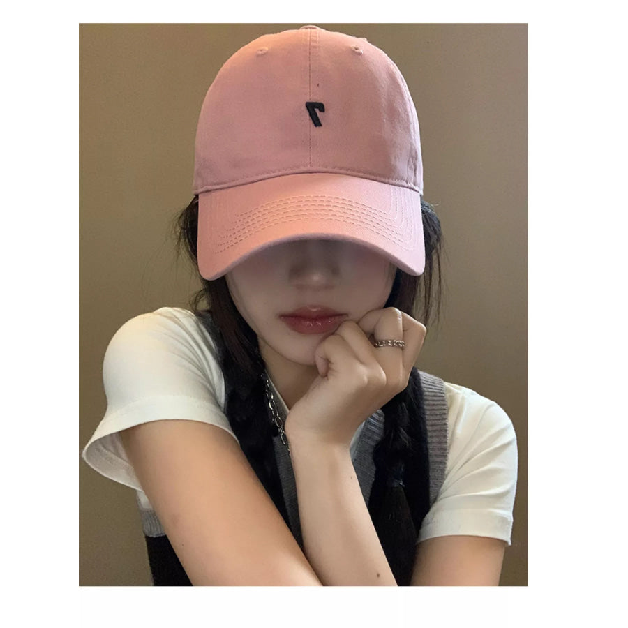 Embroidered Baseball Cap Pink / One Size Apparel and Accessories