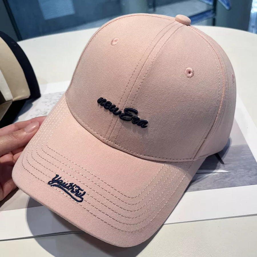 Embroidered Baseball Cap Pink / One Size Apparel and Accessories