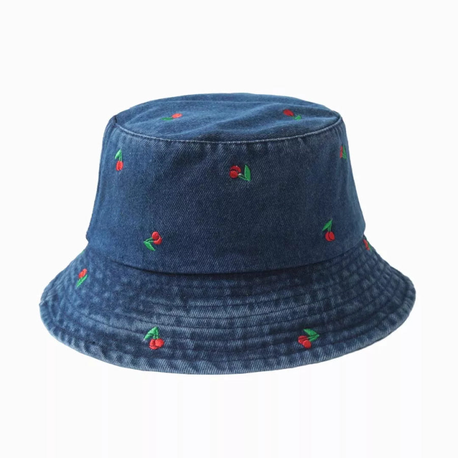Embroidered Bucket Hat Style D / One Size Apparel and Accessories