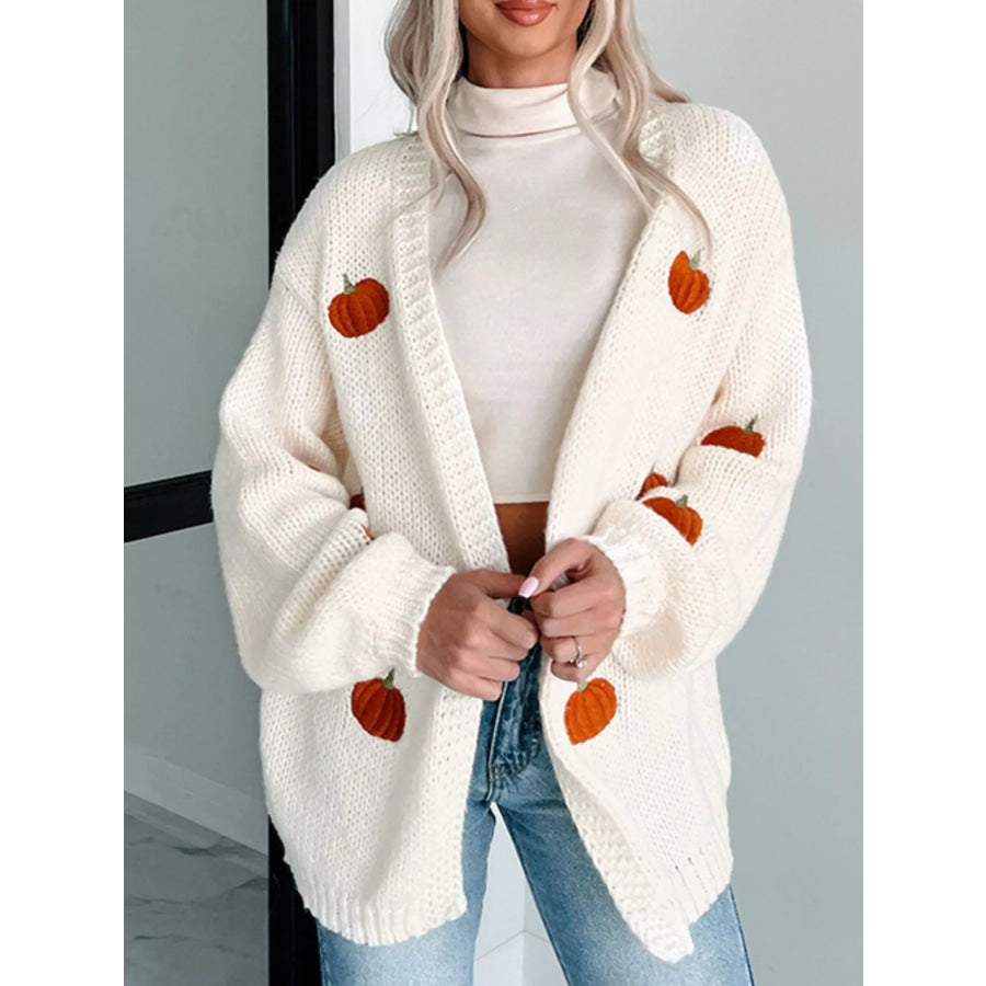 Embroidered Button Up Cardigan Apparel and Accessories