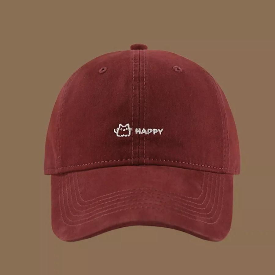 Embroidered Casual Cotton Baseball Cap Apparel and Accessories