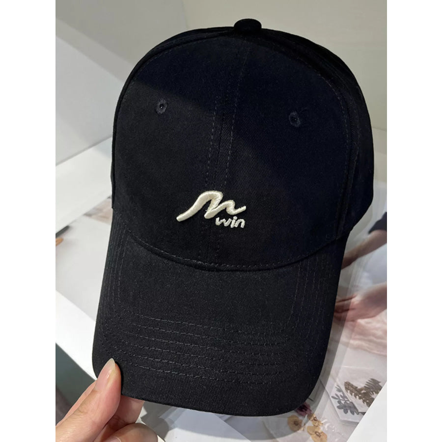 Embroidered Causal Baseball Cap Black / One Size Apparel and Accessories