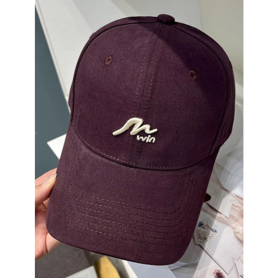 Embroidered Causal Baseball Cap Dark Purple / One Size Apparel and Accessories