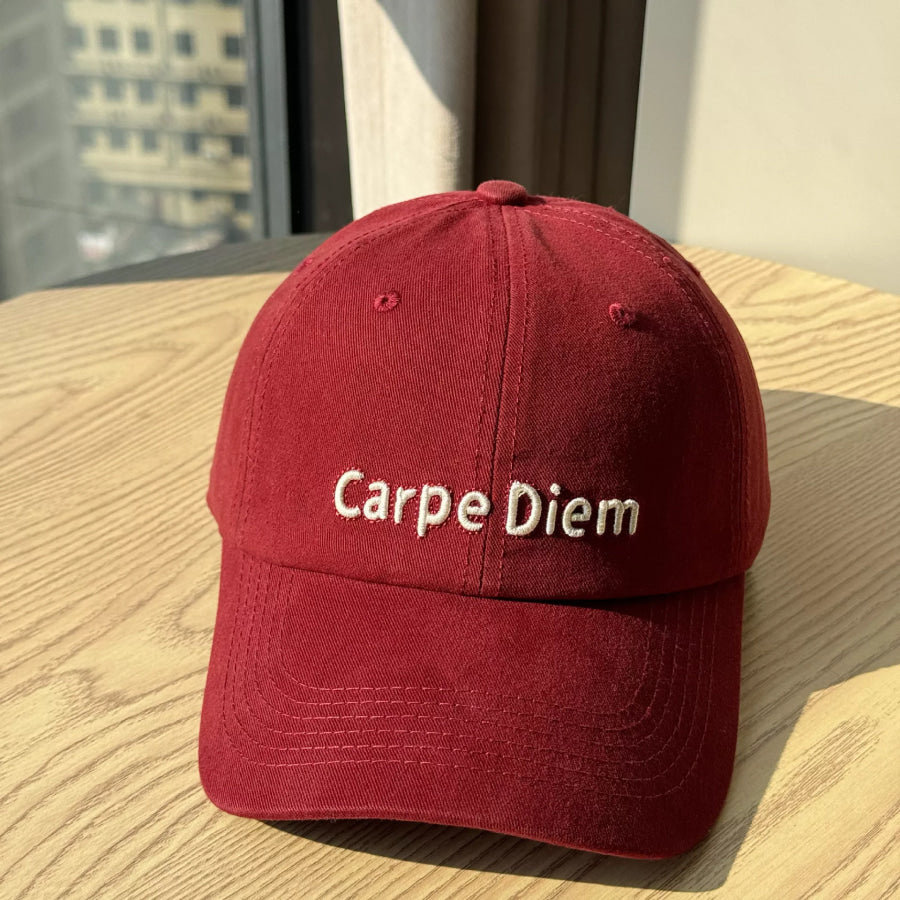 Embroidered Classic Baseball Cap Red / One Size Apparel and Accessories