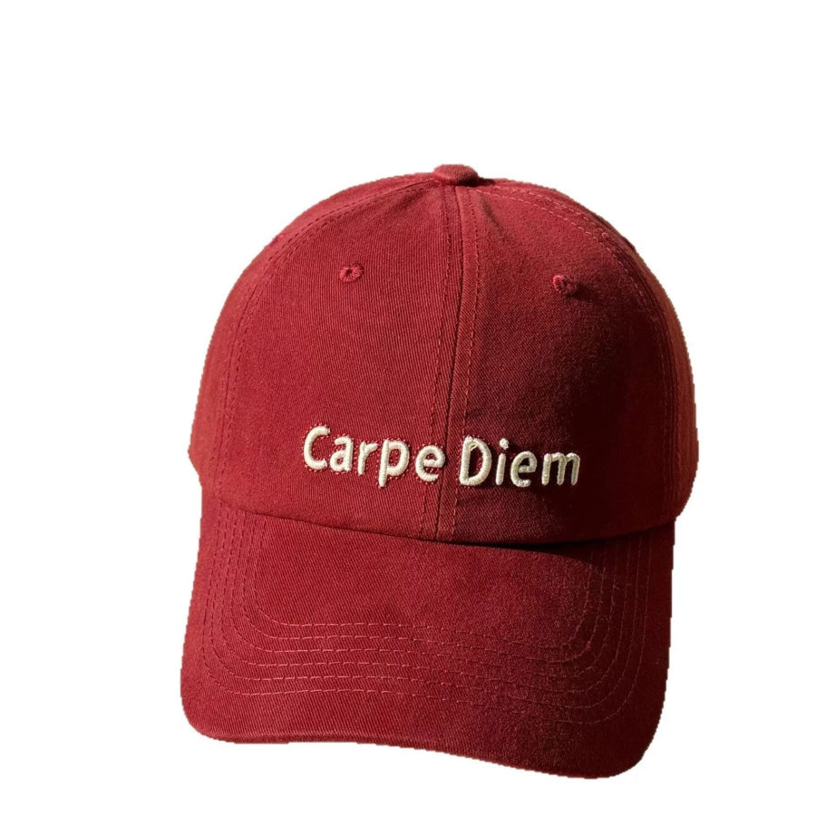 Embroidered Classic Baseball Cap Red / One Size Apparel and Accessories