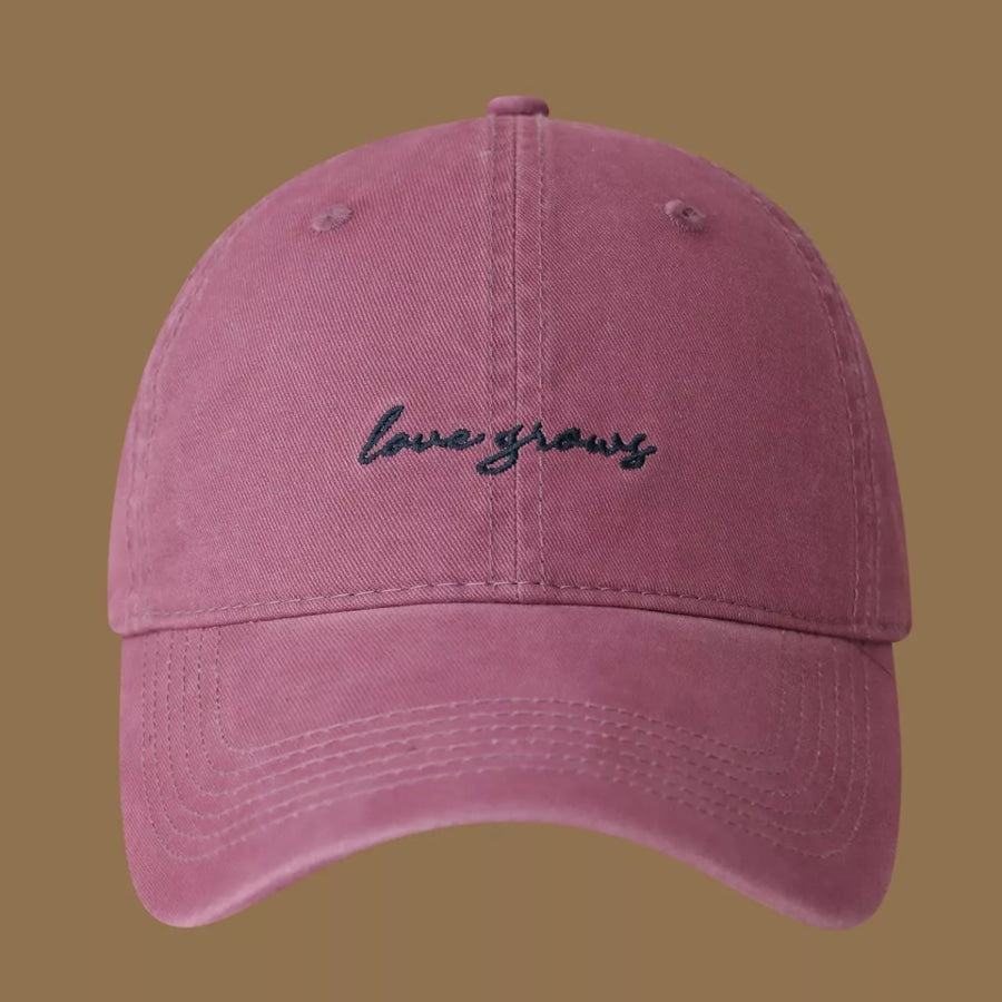 Embroidered Cotton Baseball Cap Apparel and Accessories