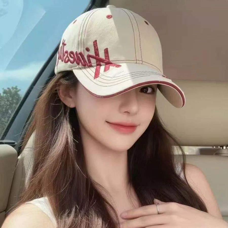 Embroidered Letter Baseball Cap Apparel and Accessories