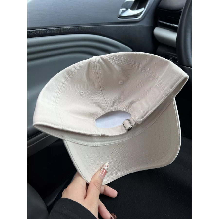 Embroidered Letter Baseball Cap Apparel and Accessories