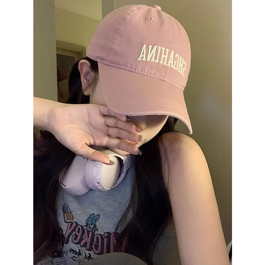 Embroidered Letter Baseball Cap Apparel and Accessories