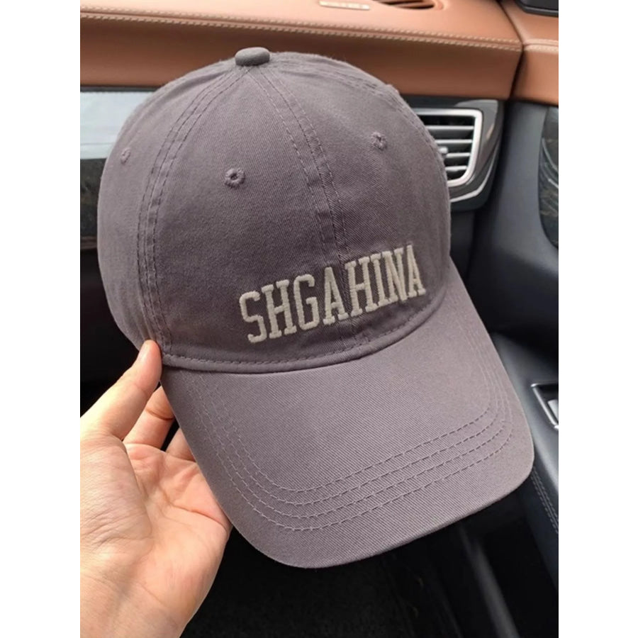 Embroidered Letter Baseball Cap Apparel and Accessories