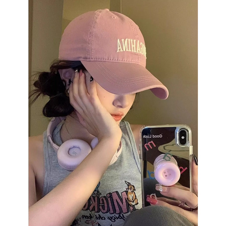 Embroidered Letter Baseball Cap Apparel and Accessories