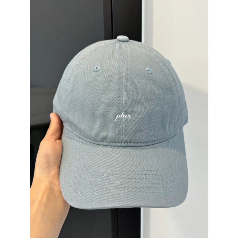 Embroidered Letter Baseball Cap Blue / One Size Apparel and Accessories