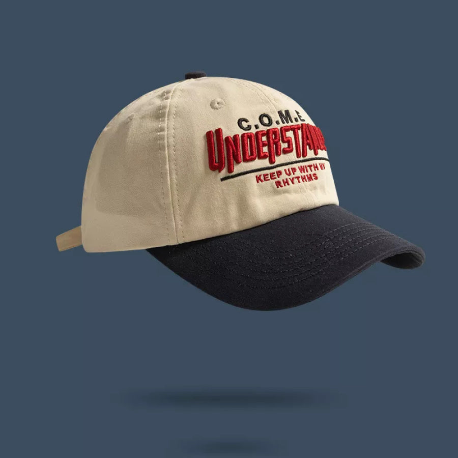 Embroidered Letter Baseball Cap Style D / One Size Apparel and Accessories