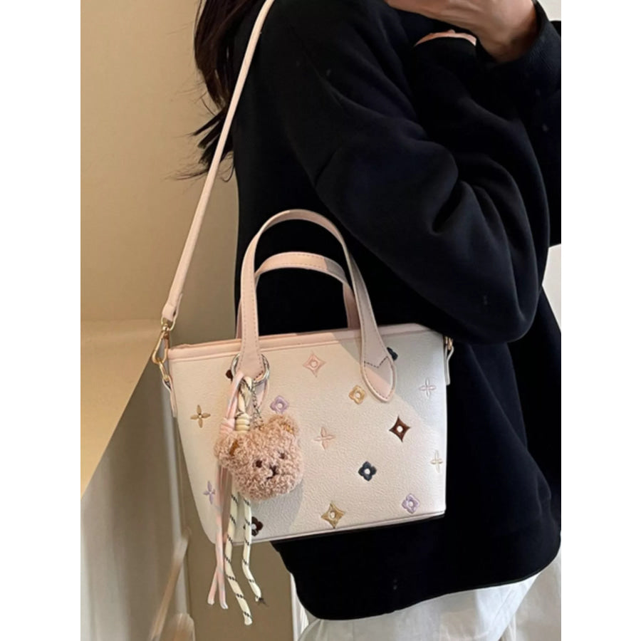Embroidered Pattern Crossbody Bag Apparel and Accessories