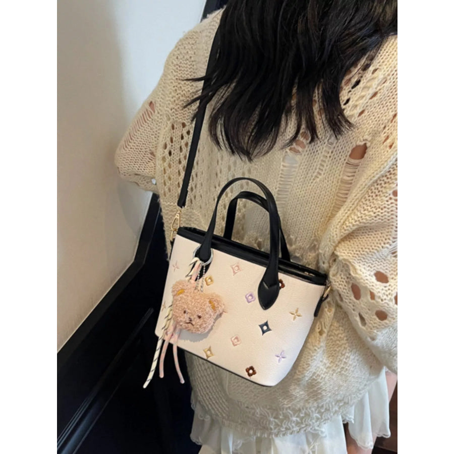 Embroidered Pattern Crossbody Bag Apparel and Accessories