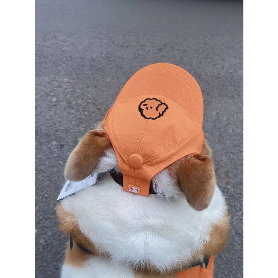 Embroidered Pet Baseball Cap Ochre / ONESIZE Apparel and Accessories