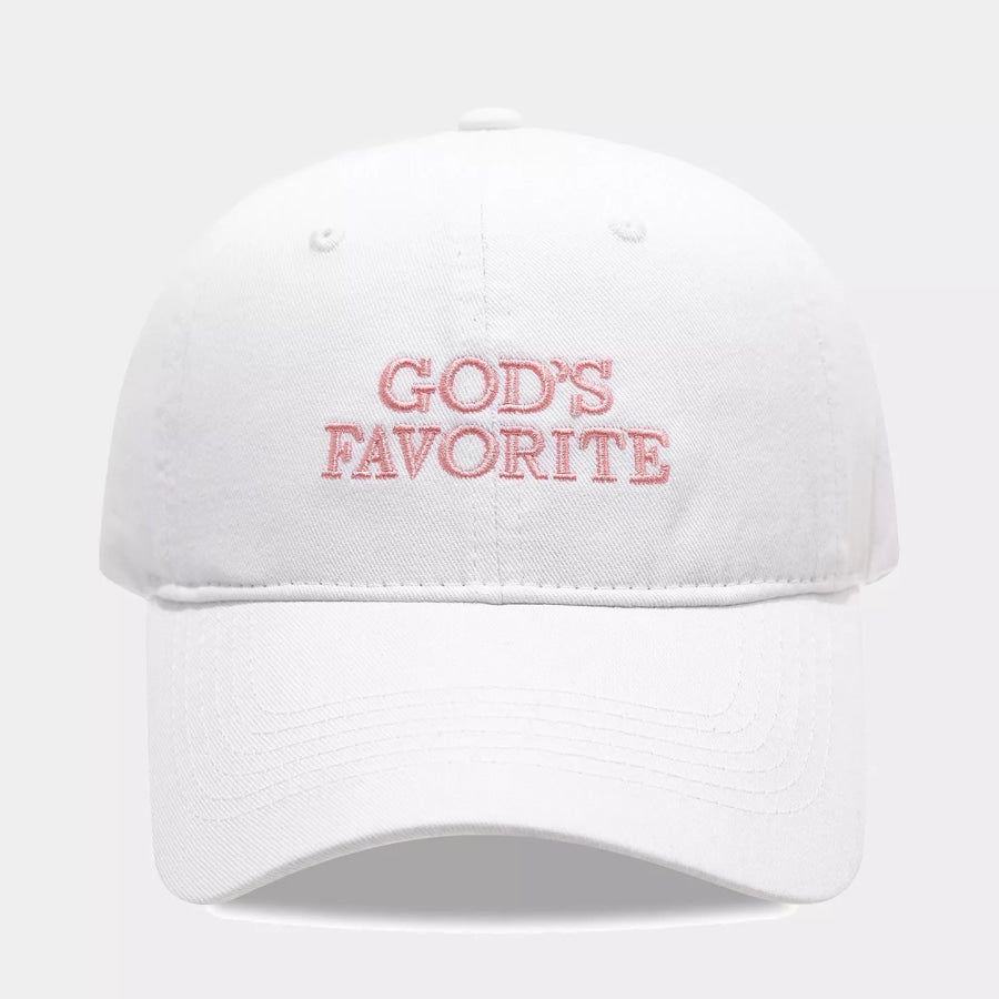 Embroidered Washed Baseball Cap White / One Size Apparel and Accessories