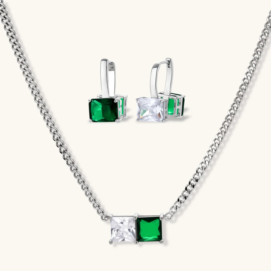 Emerald Geo Set by Sandee Rain Jewelry Sets