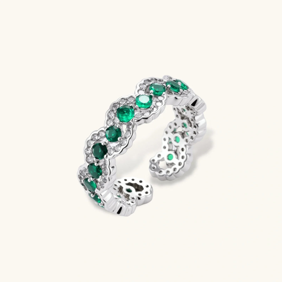 Emerald Wave Ring by Sandee Rain Rings