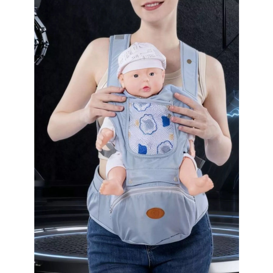 Ergonomic Baby Waist Seat Azure Blue / One Size Apparel and Accessories