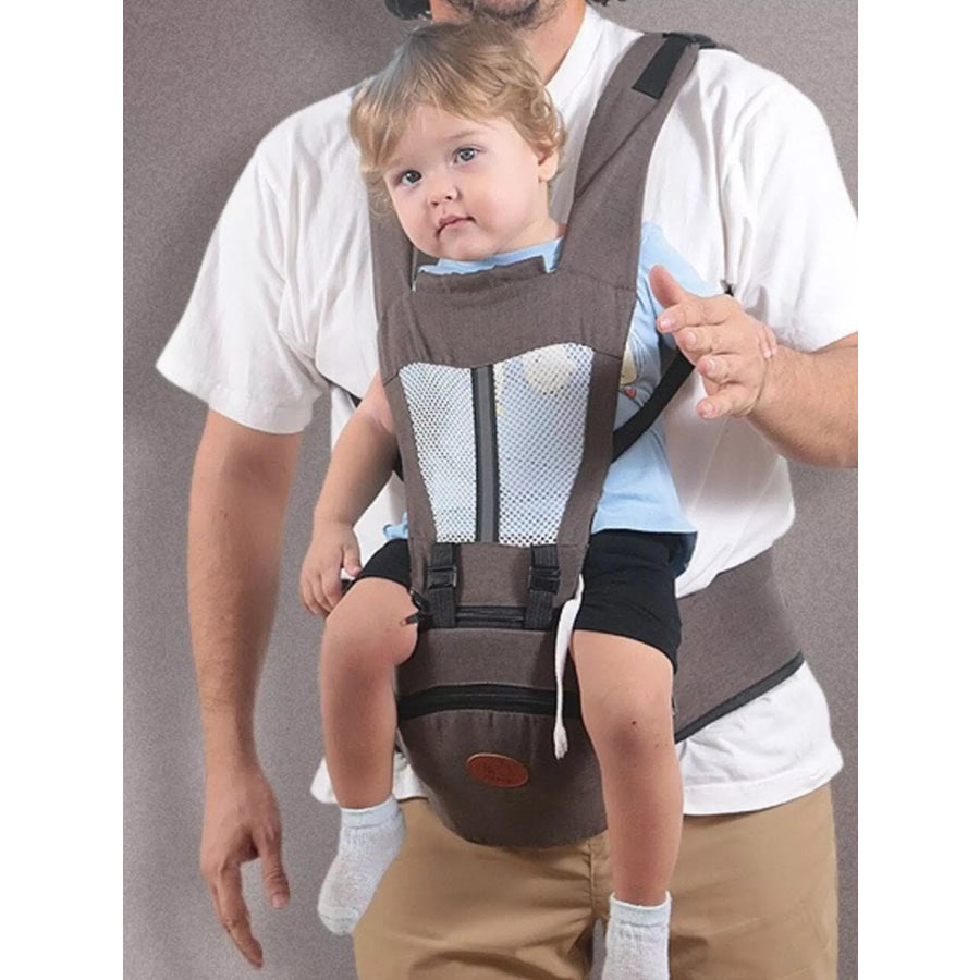 Ergonomic Baby Waist Seat Coffee / One Size Apparel and Accessories