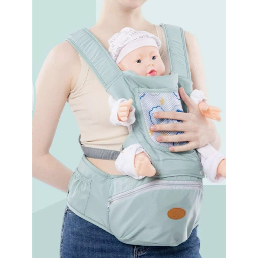 Ergonomic Baby Waist Seat Green / One Size Apparel and Accessories