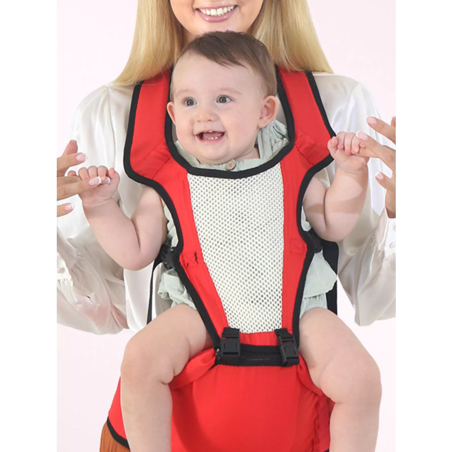 Ergonomic Baby Waist Seat Red / One Size Apparel and Accessories