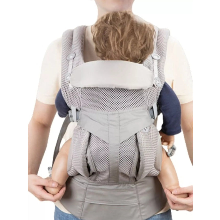 Ergonomic Breathable Baby Wrap Gray Mesh / One Size Apparel and Accessories