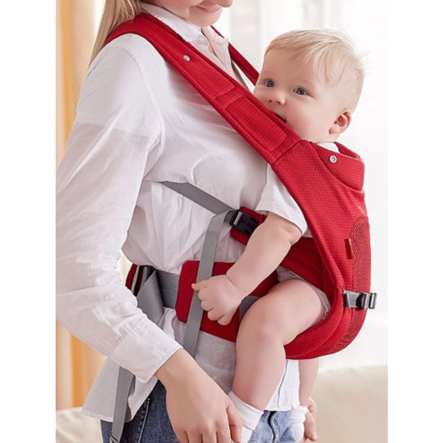 Ergonomic Breathable Baby Wrap Red / One Size Apparel and Accessories