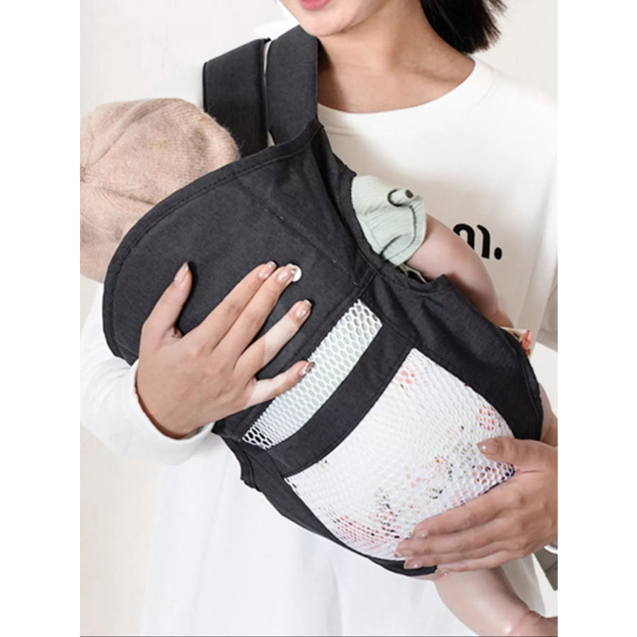 Ergonomic Hands-Free Baby Wrap Black / One Size Apparel and Accessories