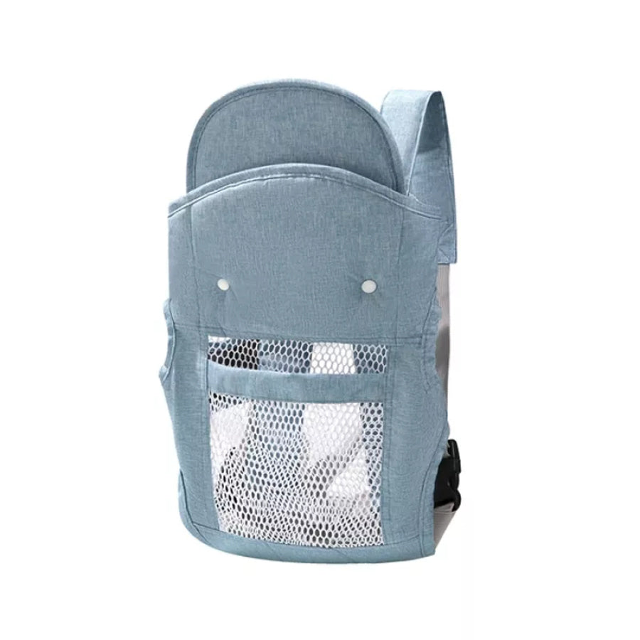Ergonomic Hands-Free Baby Wrap Denim Blue / One Size Apparel and Accessories