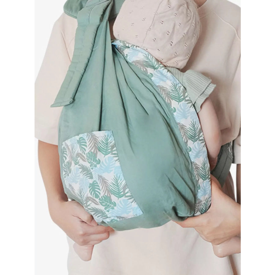 Ergonomic Leaf Print Adjustable Baby Sling Apparel and Accessories