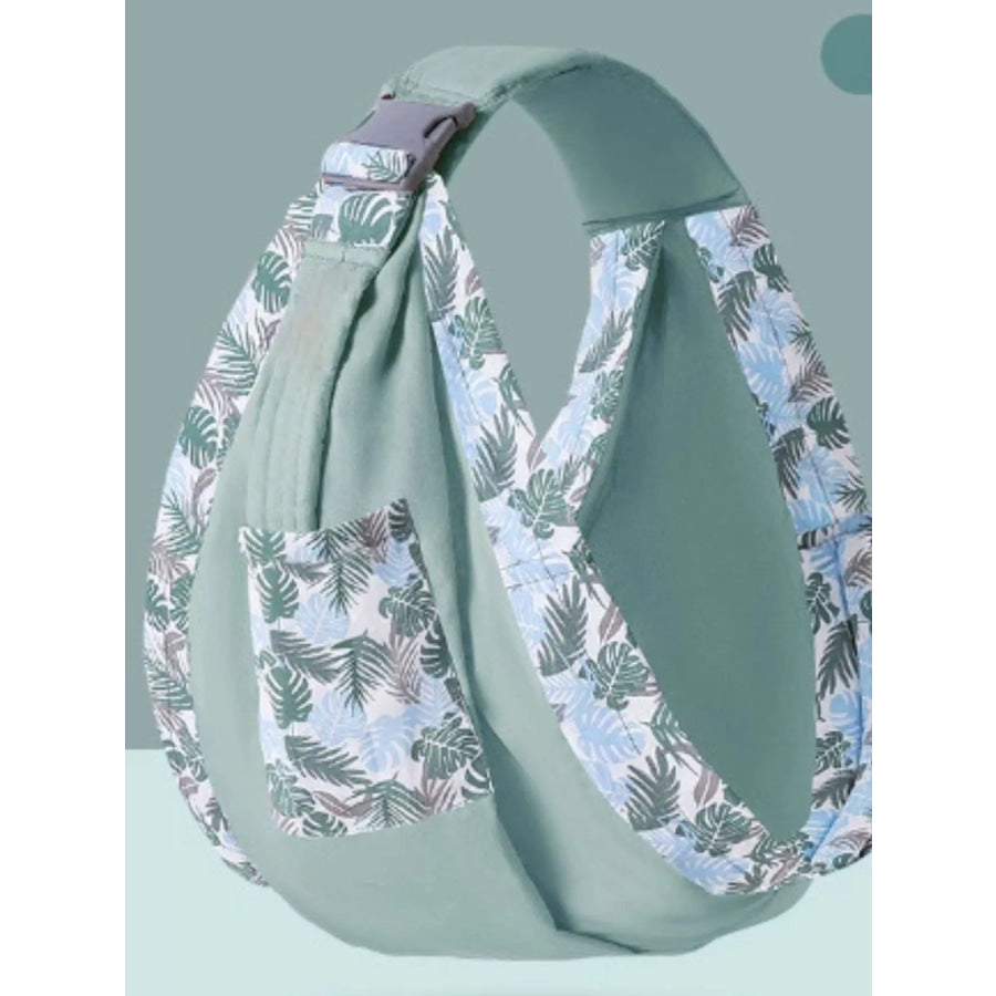 Ergonomic Leaf Print Adjustable Baby Sling Apparel and Accessories