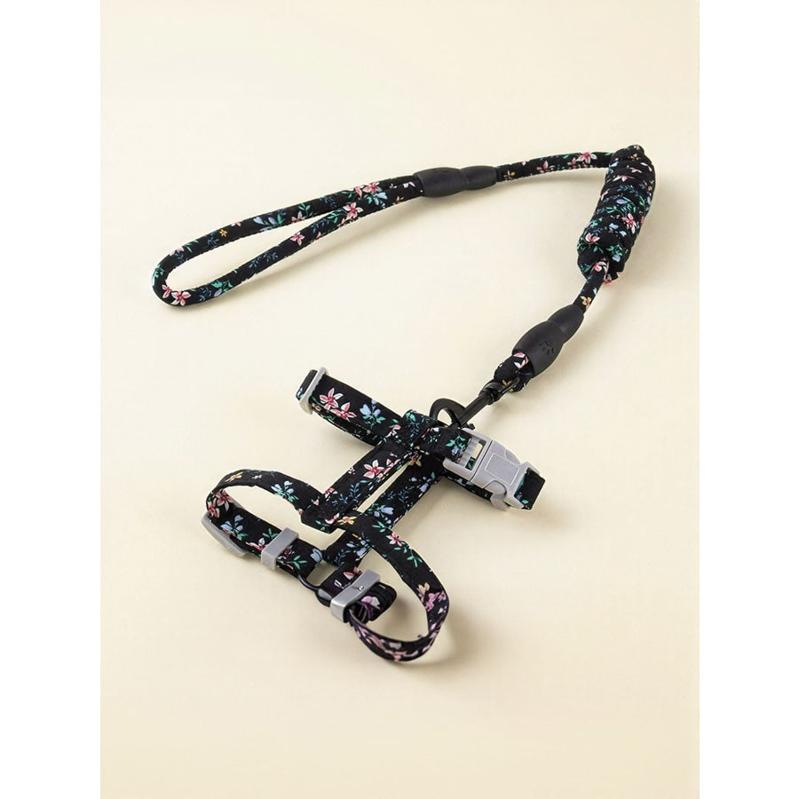Escape Proof Cat Harness and Leash Set Black Flower / S Apparel and Accessories