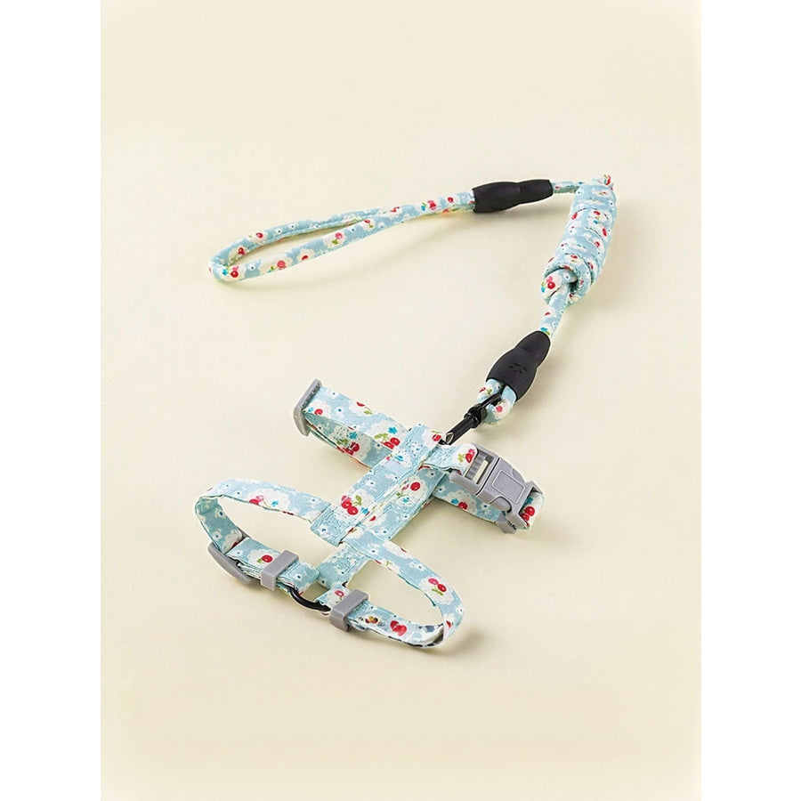 Escape Proof Cat Harness and Leash Set Blue Flower / S Apparel and Accessories