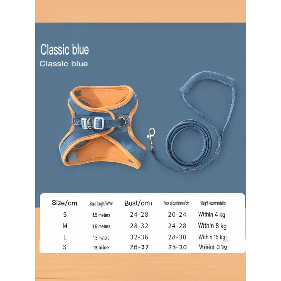 Escape-Proof Cat Harness and Leash Set Blue / S Apparel and Accessories