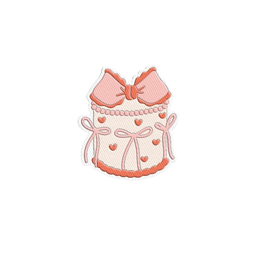 ETA 10/4 - Cake with Bows Embroidered Patch WS Patches