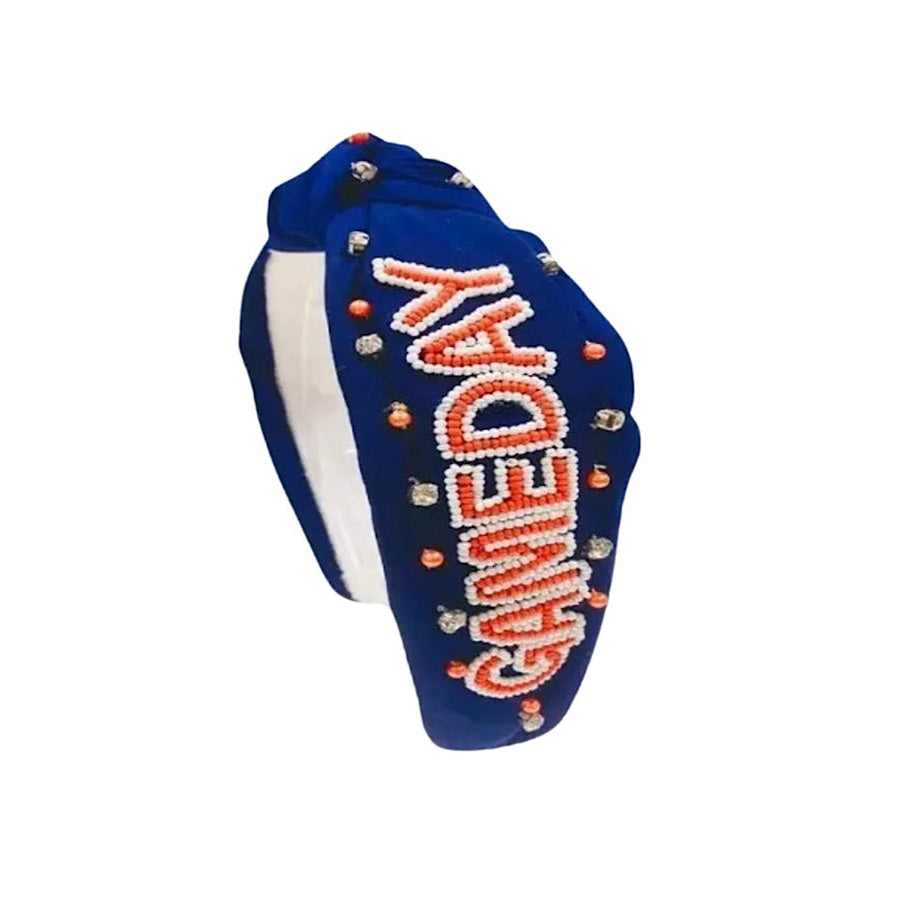 ETA 7/1 - Navy GAME DAY Headband WS 600 Accessories