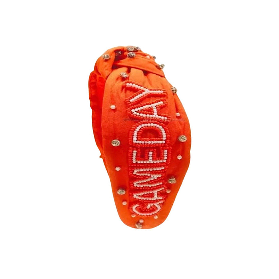 ETA 7/1 - Orange GAME DAY Headband WS 600 Accessories