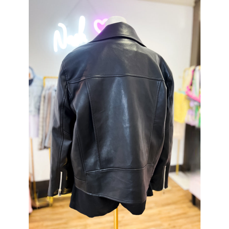 ETA 9/30 - Desi High Quality Black Leather Jacket WS 501 Jackets