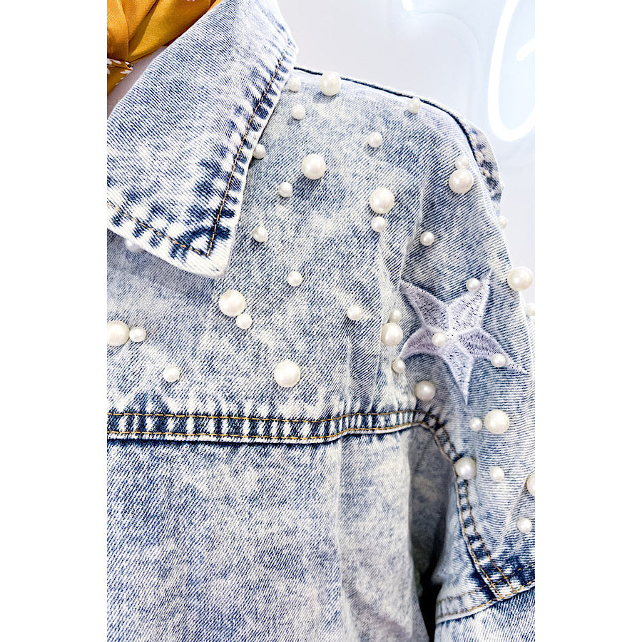 ETA 9/30 - Haven Pearl Studded Denim Jacket WS 503 Other Outerwear