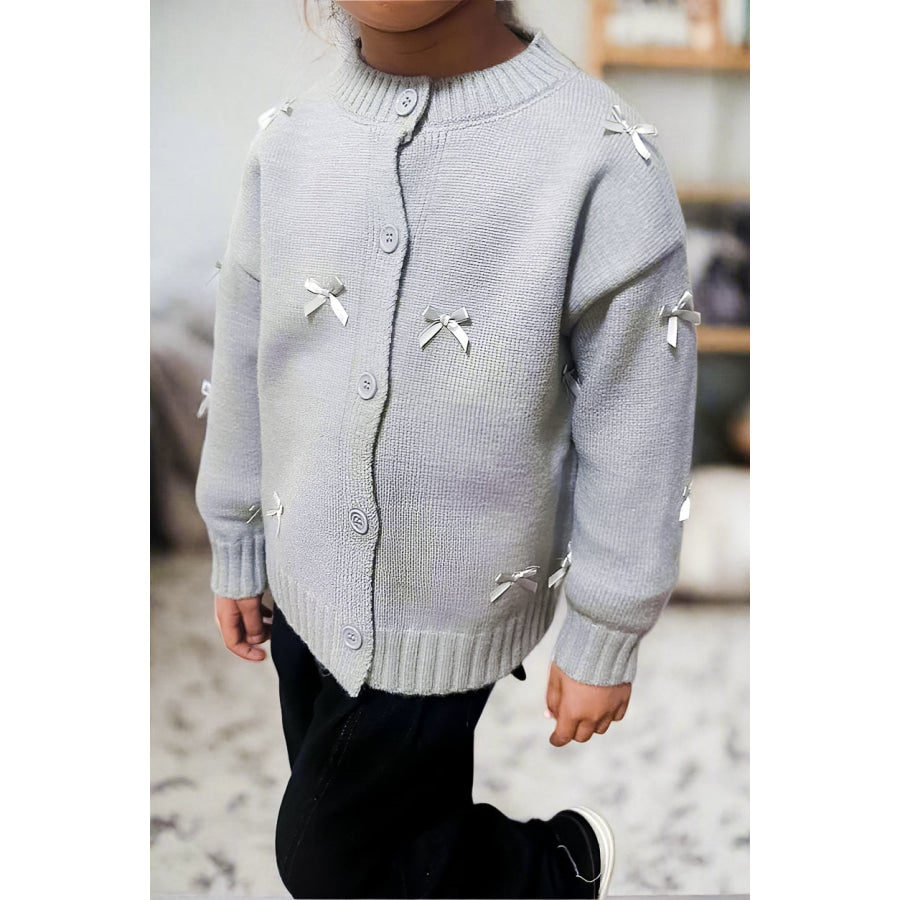 Eva Gray Bow Kids Cardigan WS 503 Other Outerwear