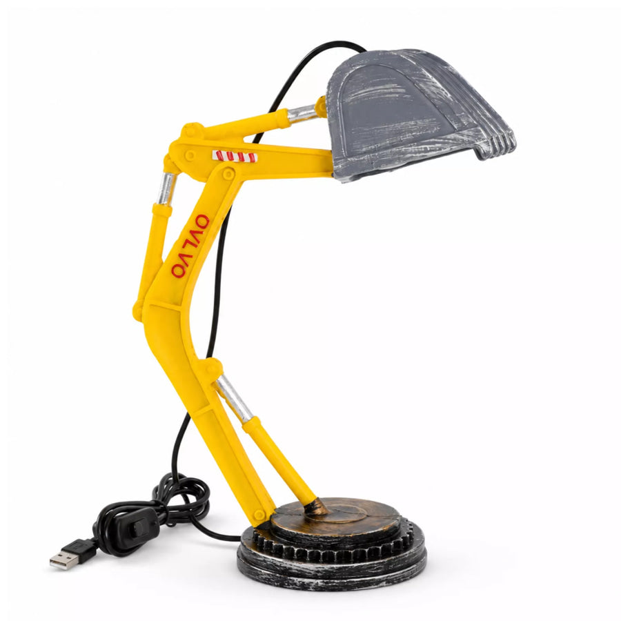 Excavator Shaped Decorative Desk Lamp Yellow / One Size Apparel and Accessories